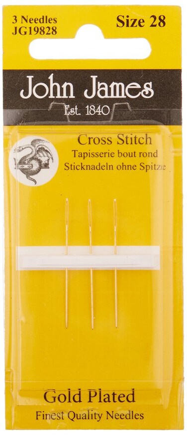 Gold Tapestry Hand NeedlesSize 28 3Pkg