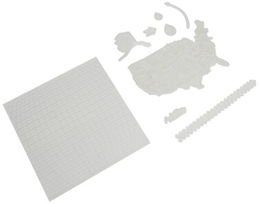 We R Memory Keepers 0633356037446 Printing Plate Letter PressMap Set 9 Piece