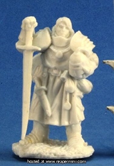 REAPER Bones Erick Paladin Initiate Miniature
