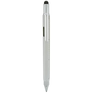 Monteverde USA 9in1 Tool Ballpoint Pen in Silver  Multifunctional Pen with Stylus Screwdrivers Level and Ruler  Exclusive Collection Great Gift for DIY Enthusiasts