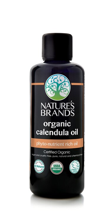 Natures Brands Organic Calendula Carrier Oil by Herbal Choice Mari 34 Fl Oz Glass Bottle  No Toxic Synthetic Chemicals