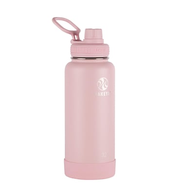 Takeya  51012 Takeya Actives Insulated Stainless Steel Water Bottle with Spout Lid 40 oz Blush