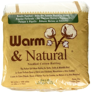 Warm Company Warm Company Warm  Natural Cotton Batting Queen Size 90X108 2341