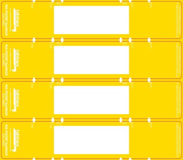 Tabbies File Pocket Handles 963 X 2 YellowWhite 4Sheet 12 SheetsPack