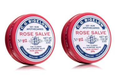 CO Bigelow All Purpose Classic Rose Salve Lip Balm 8 Oz 22g Tin 2 Pack