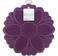 Talisman Designs NoSlip Grip Silicone Hot Pad  Trivet Surface Protection from Hot Dishes Up to 500Degree Heat Resistance Multipurpose Kitchen Supplies Purple Set of 1