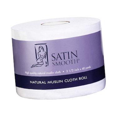 Satin Smooth Natural Muslin Waxing Cloth Roll for Hair Removal 35 in x 40 yards