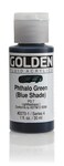 Golden Fluid Acrylic Paint 1 OuncePhthalo GreenBlue Shade