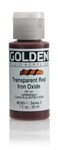 Golden Fluid Acrylic Paint 1 OunceTransparent Red Iron Oxide