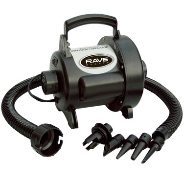 RAVE Sports 01083 High Speed InflatorDeflator 30 psi 48 CFM 120 VAC with Adaptors Black