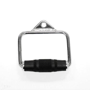 CAP Barbell unisex adult Exercise Machine Attachments CAP Barbell Single D Handle with Rubber Handgrips Chrome Single D Handle Rubber Handgrips US