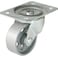 Shepherd Hardware 9174 2Inch Cast Iron Swivel Plate Caster 125lb Load CapacitySilver