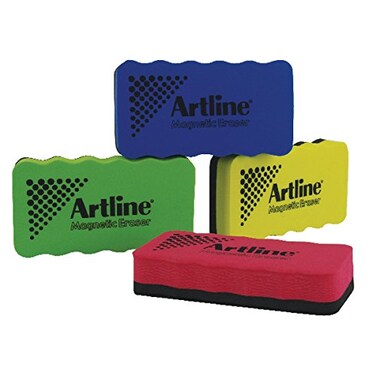 Artline Magnetic Whiteboard Eraser  Assorted Pack of 4