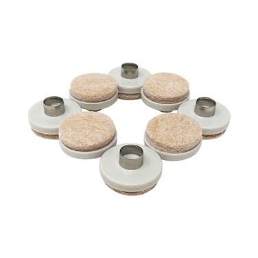 Shepherd Hardware 9934 1Inch Felt Nail On Furniture Pads 8PackAlmond