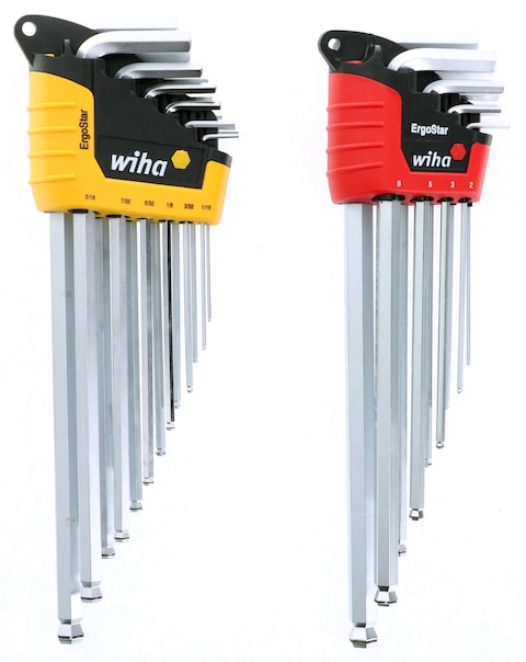 Wiha 66992 MagicRing Ball End Hex LKey Set In Holders 22 Piece