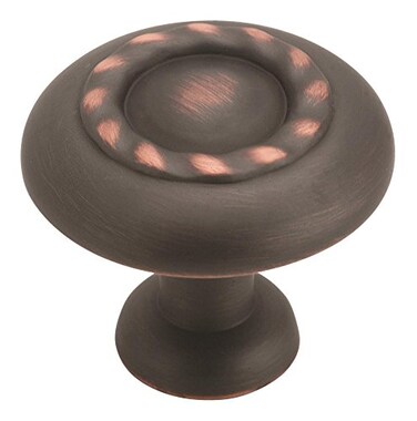 Amerock  Cabinet Knob  Oil Rubbed Bronze  114 inch 32 mm Diameter  Inspirations  1 Pack  Drawer Knob  Cabinet Hardware
