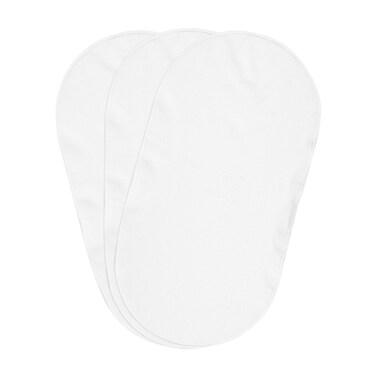 Boppy Changing Pad Liners Pack of 3 White Soft Terrycloth with Waterproof Backing Makes Wiggly Diaper Changes Easier and Comfy For Quicker Cleanup of Changing Pads Machine Washable and Dryable