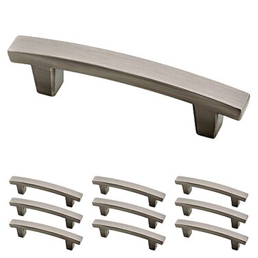 Franklin Brass P29519K904B Pierce Kitchen or Furniture Cabinet Hardware Drawer Handle Pull 3 76mm Heirloom Silver 10 Count