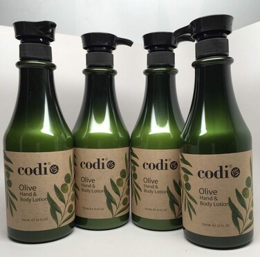 Codi Olive Hand  Body Lotion 25 fl oz 750ml 4 pc by Codi