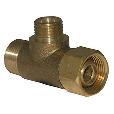 LASCO 069101 Angle Stop AddATee Valve 38Inch Compression Inlet X 38Inch Compression Outlet X 14Inch Compression Outlet Brass