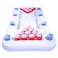 GoPong Pool Lounge Beer Pong Inflatable with Social Floating White