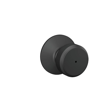 Schlage F40 BWE 622 Bowery Door Knob Bed  Bath Privacy Lock Matte Black