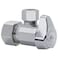 BrassCraft G2CR19X C1 12 in NOM Comp Inlet x 38 in OD Compression Outlet Chrome Plated Brass 14 Turn Angle Valve