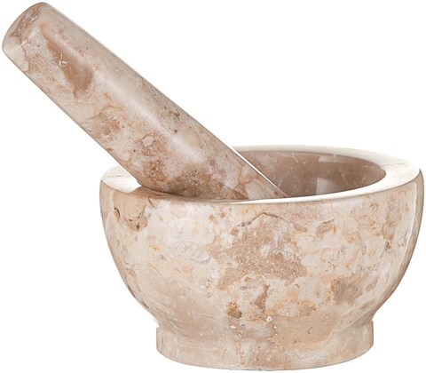 Cilio Prosecco Marble Mortar and Pestle 2Inch Cream