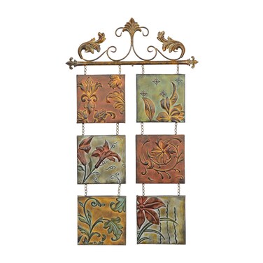 Deco 79 Decor Botanical Scroll Metal Wall Dcor 40 in 23 in H W Beautiful