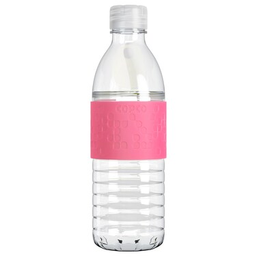 Copco Hydra Reusable Tritan Water Bottle with Spill Resistant Lid and NonSlip Sleeve 169Ounce Pink