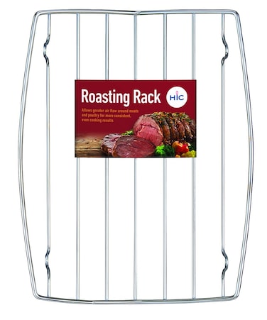HIC Harold Import Co HIC Wire Roasting Baking Broiling Rack 10 38 inch x 8 inch Silver
