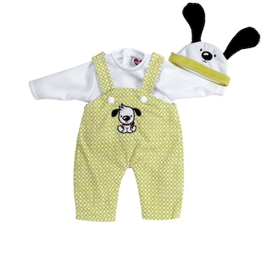 Adora Play Time Babies Clothes and Accessories Fits Most 13 Baby Dolls Includes Lime Green Print Overalls and Hat Made with Machine Washable and Premium Quality Fabrics  Puppl Play Overalls Outfit