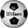 WILSON Traditional Soccer Ball  Size 4 BlackWhite
