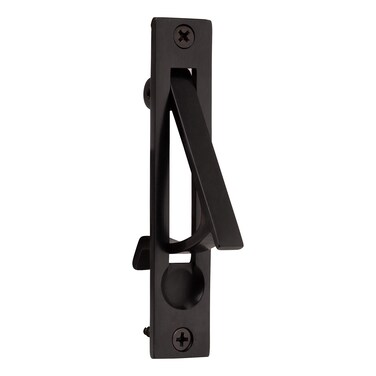Baldwin Estate 0465102 Narrow Solid Forged Brass Edge Pull in Oil Rubbed Bronze