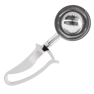 Zeroll  2006 Zeroll Universal Standard Length EZ Disher Food Portion Control Scoop Designed for Right or Left Hand Use Dishwasher Safe NSF Approved 3Inch White
