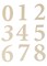 HyKo Products MM200W Self Adhesive Molded Plastic Numbers 2375 High White 30 Pieces