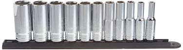 GEARWRENCH 11 Pc 38 Drive 6 Pt Deep Socket Set SAE  80555