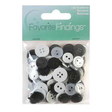 Blumenthal Lansing Black White and Pearlized Round Buttons