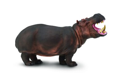 Safari Ltd Hippopotamus Figurine  Detailed 875 Plastic Model Figure  Fun Educational Toy for Boys Girls  Kids Ages 3