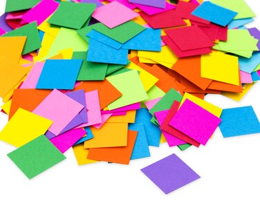 Hygloss Mosaic Squares  Bright Cardstock Squares  1 Inch x 1 Inch  Great for Arts  Crafts DIY Projects Classroom Activities  Much More  10 Assorted Colors  1 000 Squares