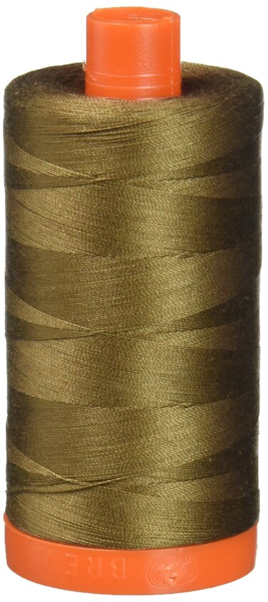 Aurifil Mako Cotton Thread Solid 50wt 1422yds Dark Antique Gold