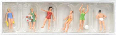 Preiser 10070 Recreation  Sports Standing Swimmers Package6 HO Model Figure