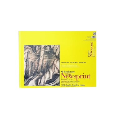 Strathmore 300 Series Newsprint Paper Pad Tape Bound 18x24 inches 100 Sheets 32lb52g  Art Paper for Adults and Students  Practice Sketching with Charcoal Graphite and Pencil