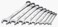 SK Tools USA 9 Piece Regular 6  12 Point SAE SuperKrome Combination Wrench Set 14  34  86011