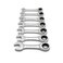 GEARWRENCH 7 Pc 12 Pt Stubby Ratcheting Combination Wrench Set SAE  9507D