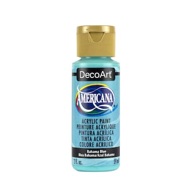 DecoArt Americana Acrylic Paint 2Ounce Bahaman Blue DA2553