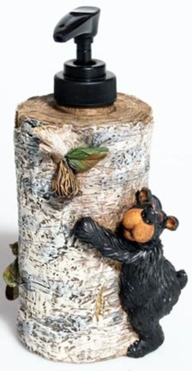 WD Willie Black Bear Liquid Soap Dispenser 7