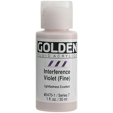 Golden Fluid Acrylic Paint 1 OunceInterference Violet Fine
