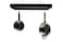 Fox Run Rectangular Hanging Pot Rack with Chains and 6 Hooks 2 Inch Black Iron