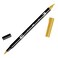 Tombow 56503 Dual Brush Pen Art Marker 026  Yellow Gold 1 Pack Blendable Brush  Fine Tip Marker